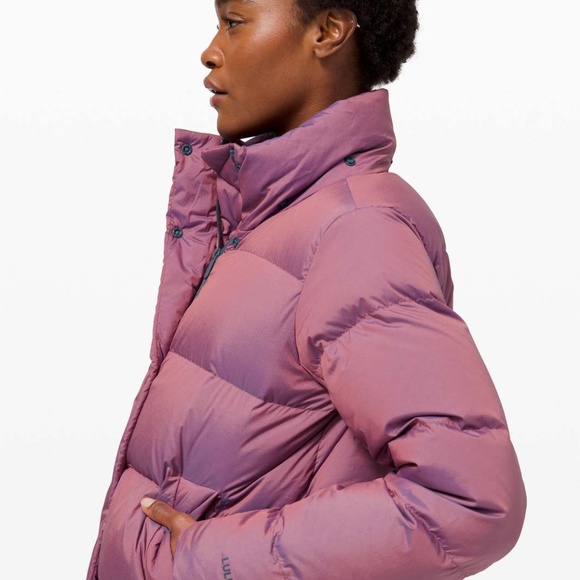 RARE LIMITED Lululemon Wunder Puff Puffer Jacket sz 6 - Heathered Plumful Purple - Picture 6 of 16
